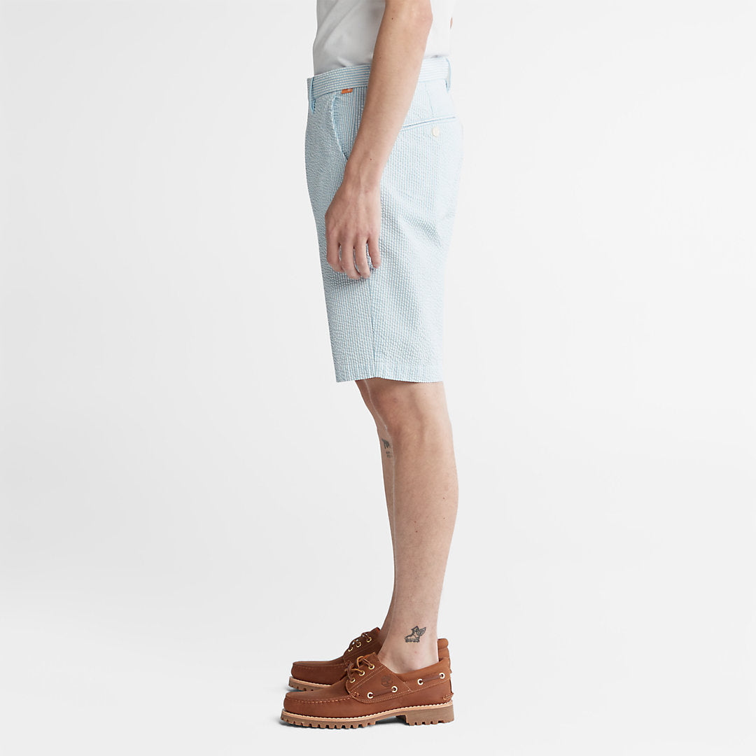 Mens Timberland Seersucker Shorts for Men in Blue