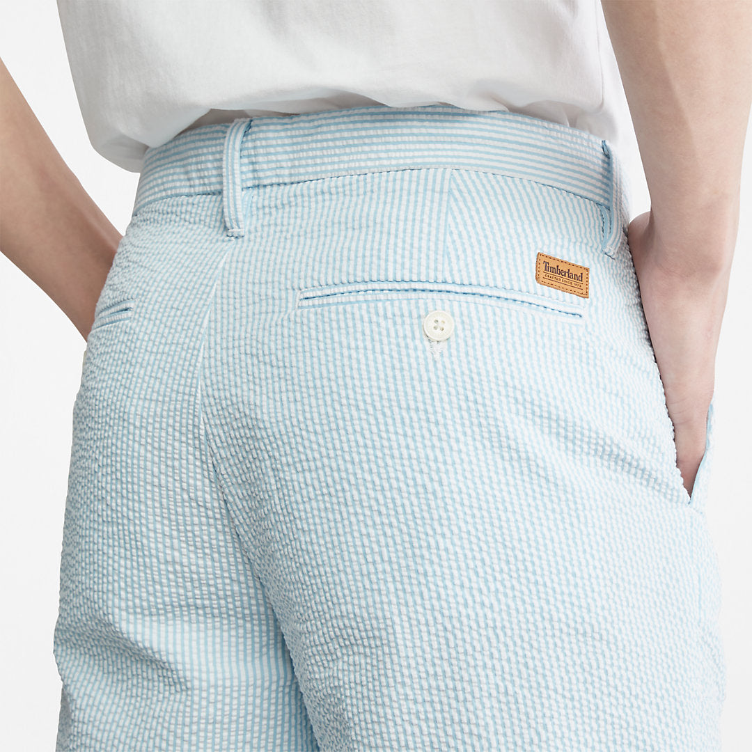 Mens Timberland Seersucker Shorts for Men in Blue