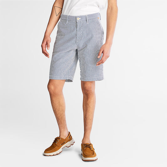 Mens Timberland Seersucker Shorts for Men in Blue