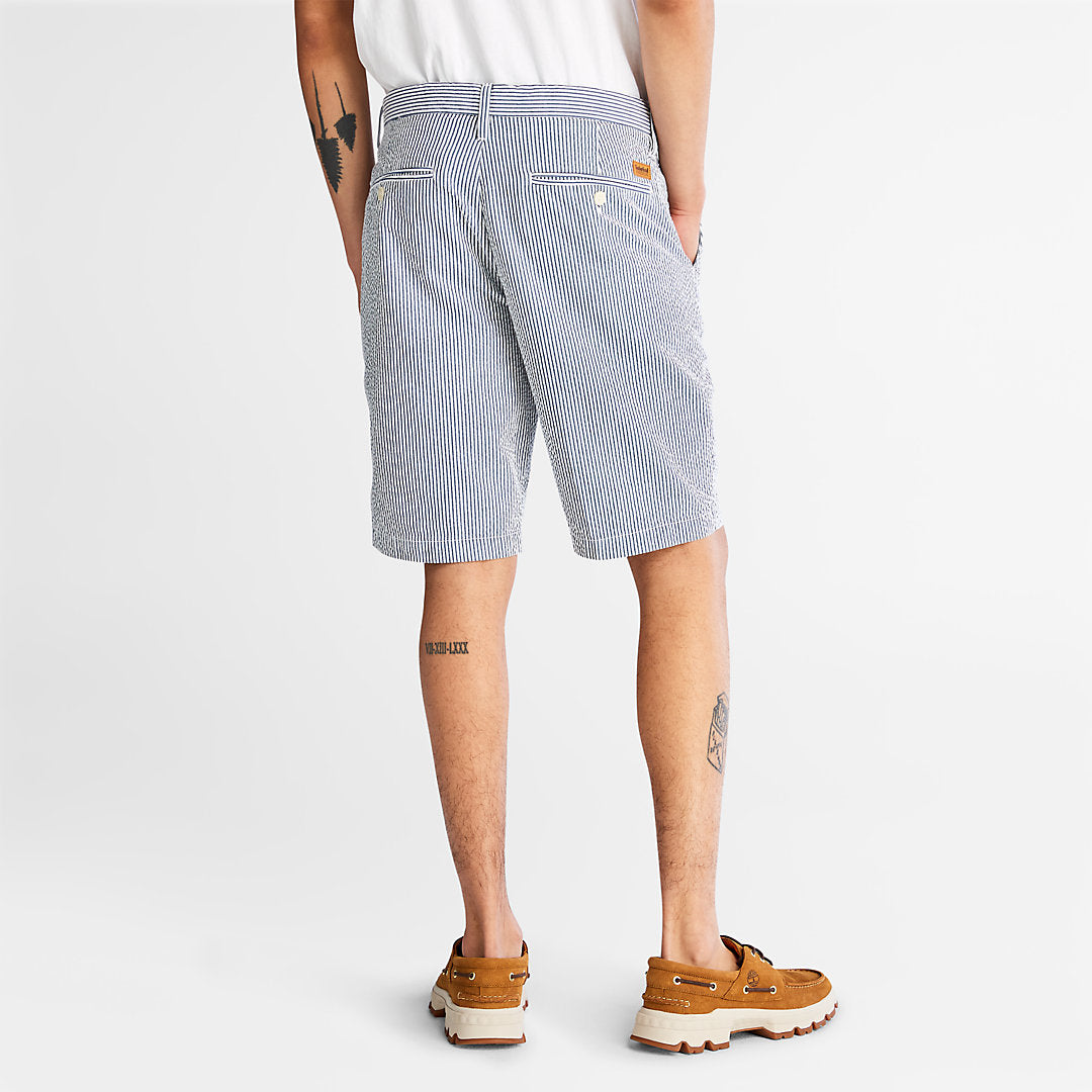 Mens Timberland Seersucker Shorts for Men in Blue