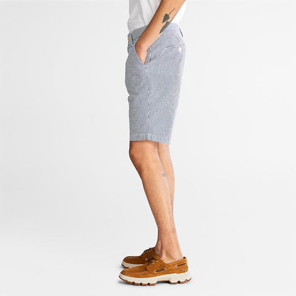 Mens Timberland Seersucker Shorts for Men in Blue