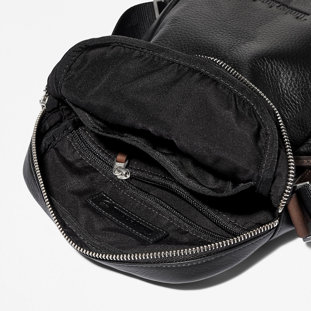 Mens Timberland Tuckerman Small Crossbody Bag in Black