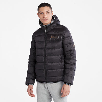 Mens Timberland Garfield Hooded Puffer Jacket for Men in Black