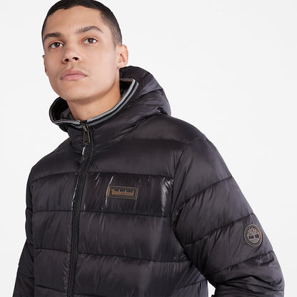 Mens Timberland Garfield Hooded Puffer Jacket for Men in Black