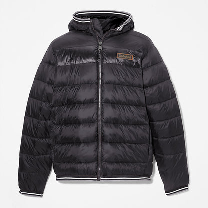 Mens Timberland Garfield Hooded Puffer Jacket for Men in Black