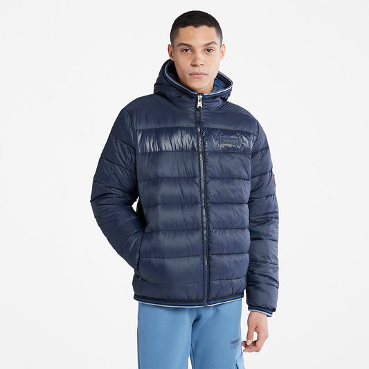 Mens Timberland Garfield Hooded Puffer Jacket for Men in Navy