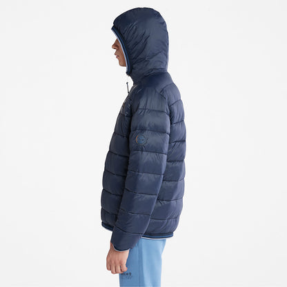 Mens Timberland Garfield Hooded Puffer Jacket for Men in Navy