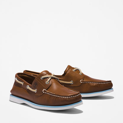 Mens Timberland Timberland® 2-Eye Classic Boat Shoe for Men in Brown