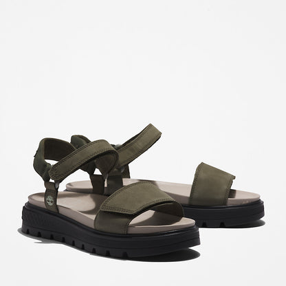 Womens Timberland Ray City Ankle Strap Sandal for Women in Dark Green