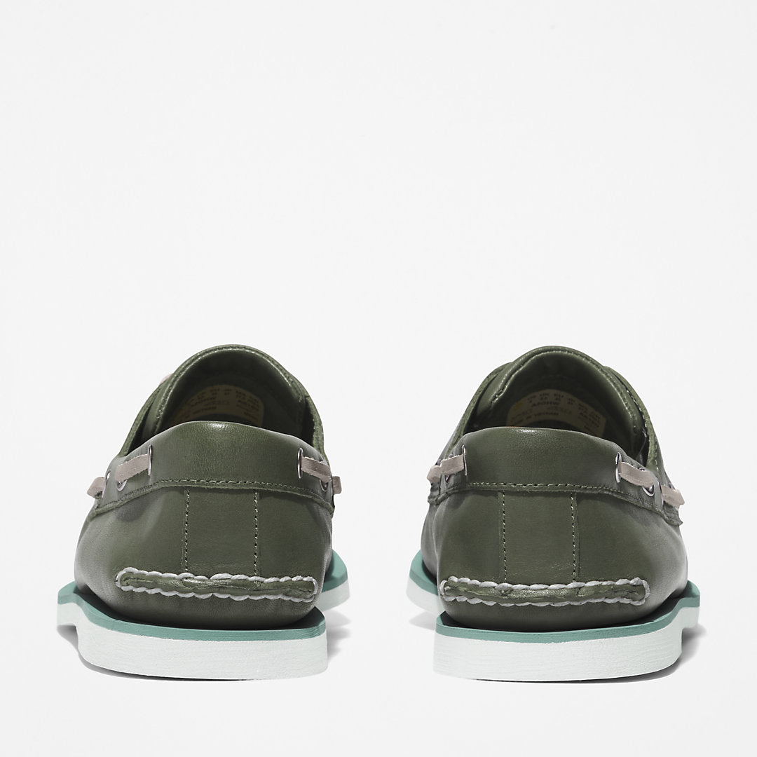 Mens Timberland Timberland® 2-Eye Classic Boat Shoe for Men in Dark Green