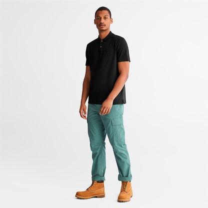 Mens Timberland Outdoor Heritage EK+ Polo Shirt for Men in Black