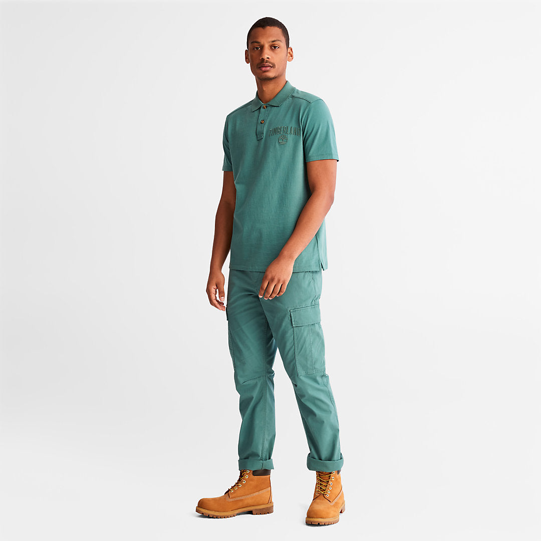 Mens Timberland Outdoor Heritage EK+ Polo Shirt for Men in Green