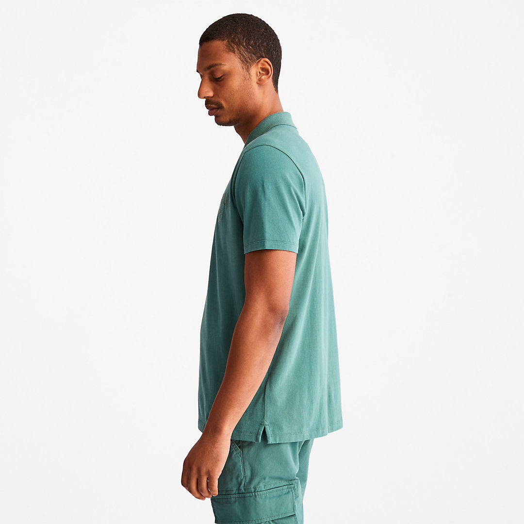 Mens Timberland Outdoor Heritage EK+ Polo Shirt for Men in Green