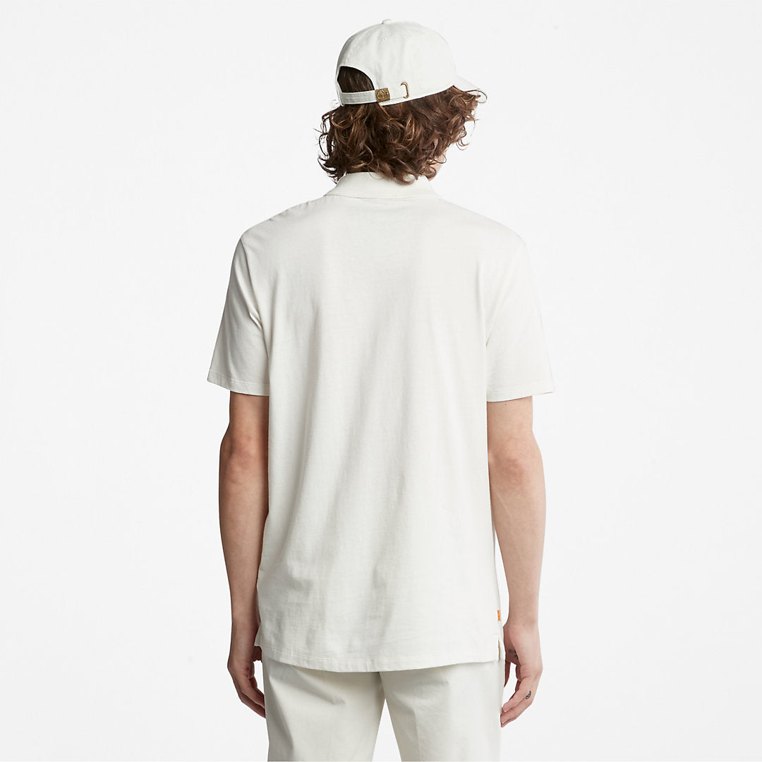 Mens Timberland Outdoor Heritage EK+ Polo Shirt for Men in White