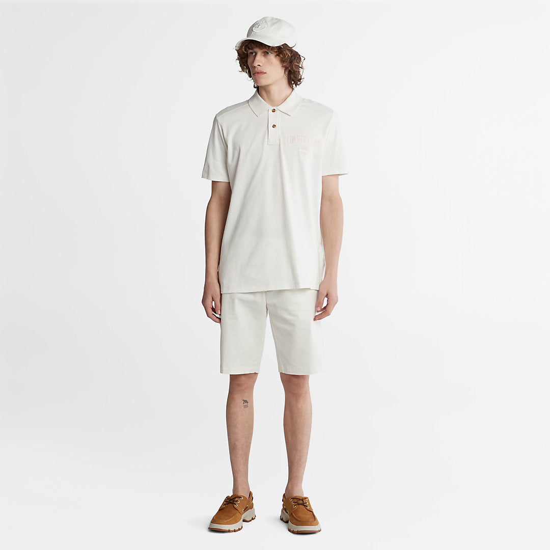 Mens Timberland Outdoor Heritage EK+ Polo Shirt for Men in White