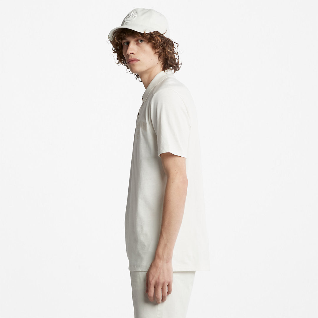 Mens Timberland Outdoor Heritage EK+ Polo Shirt for Men in White
