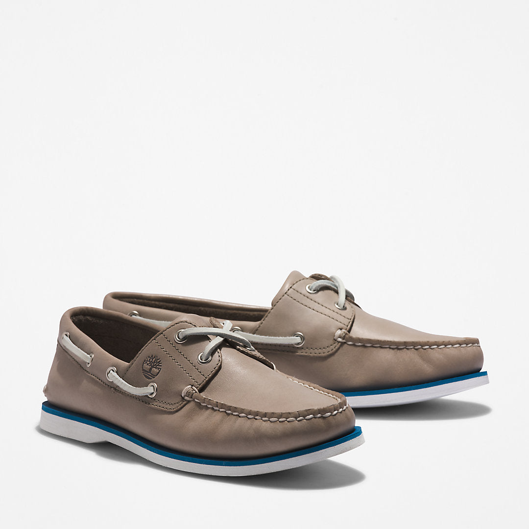 Mens Timberland Timberland® 2-Eye Classic Boat Shoe for Men in Grey