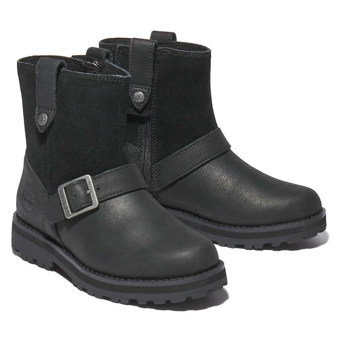 Kids Timberland Courma Kid Side-zip Winter Boot for Youth in Black