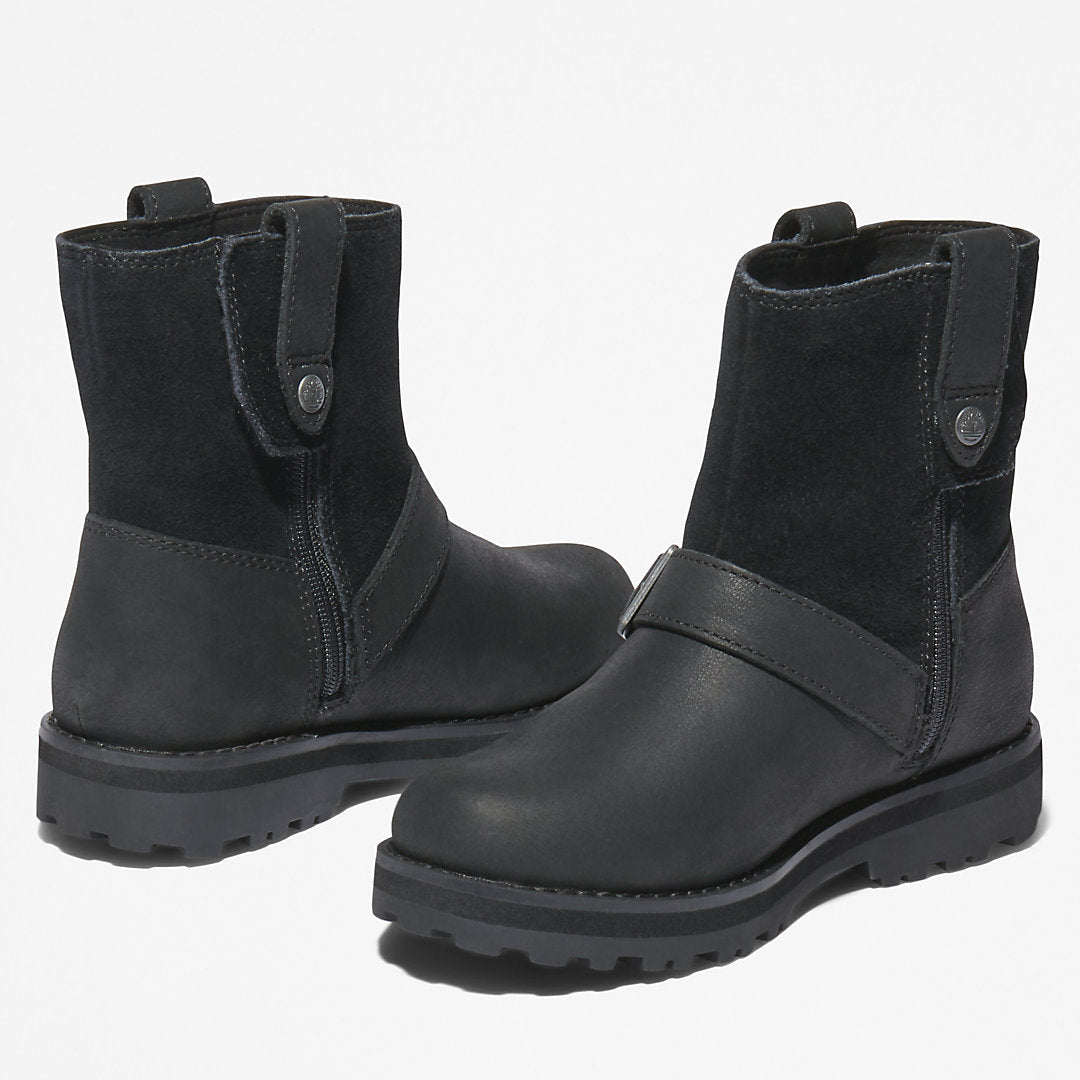 Kids Timberland Courma Kid Side-zip Winter Boot for Youth in Black