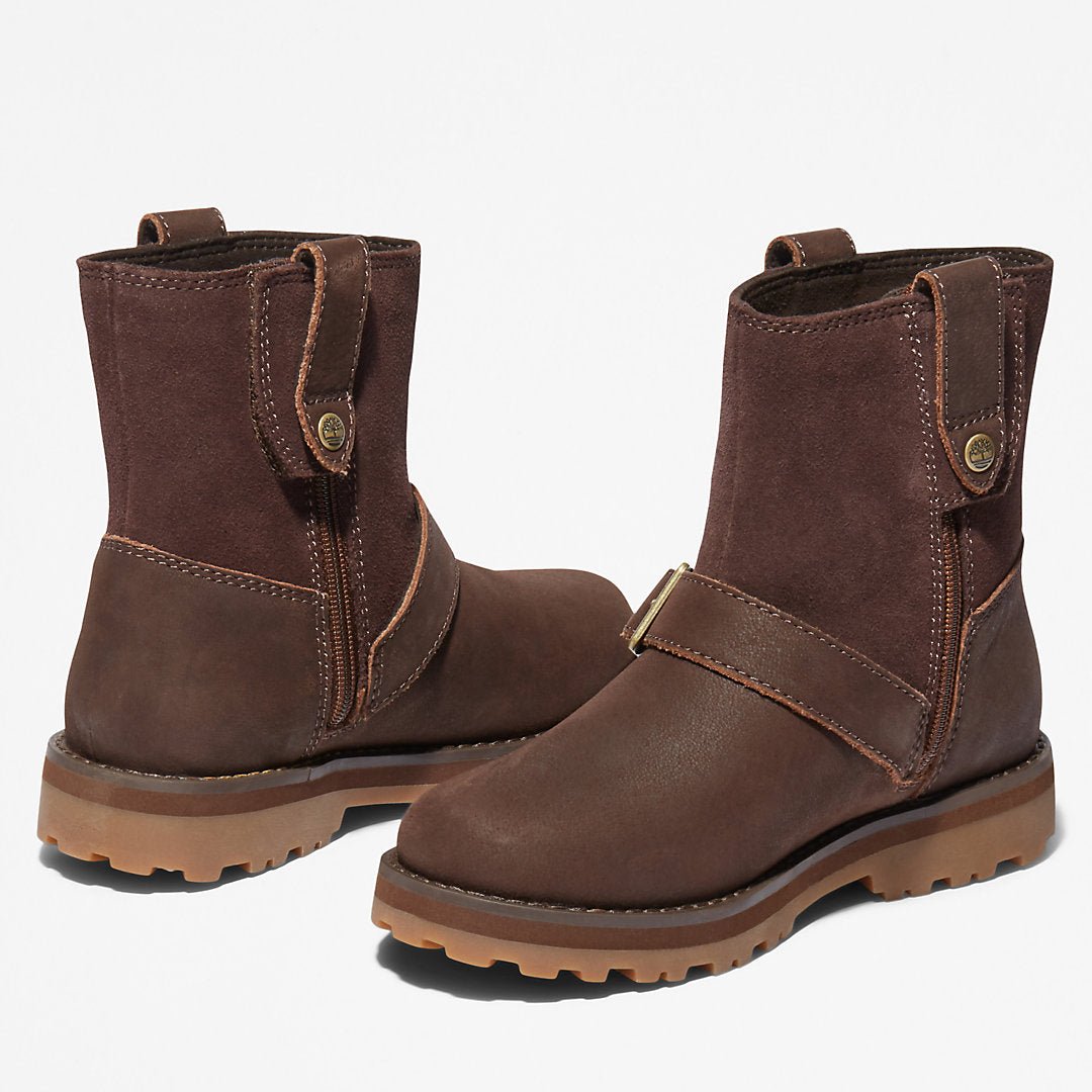 Kids Timberland Courma Kid Side-zip Winter Boot for Youth in Dark Brown