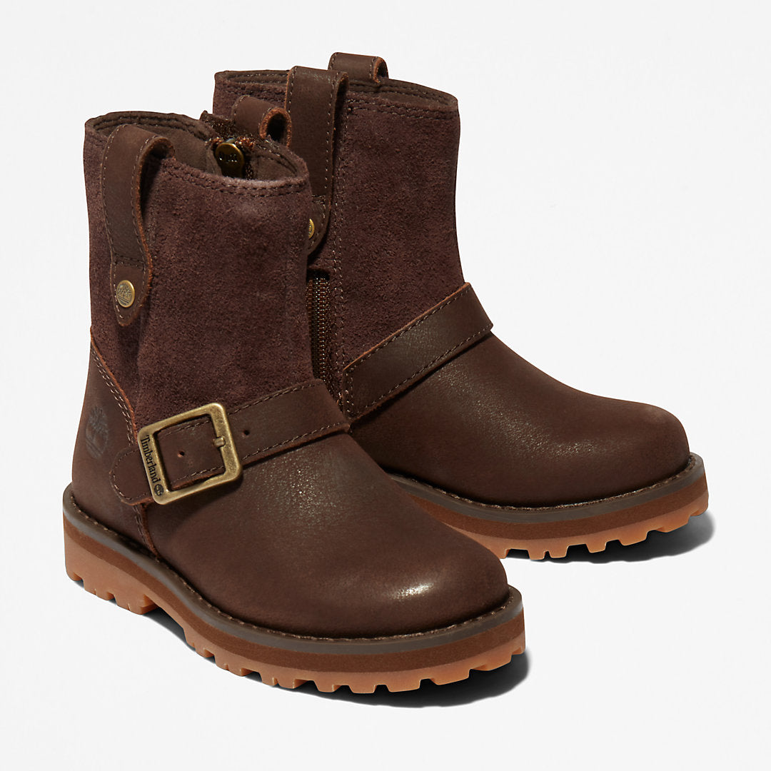 Kids Timberland Courma Kid Side-zip Winter Boot for Toddler in Dark Brown