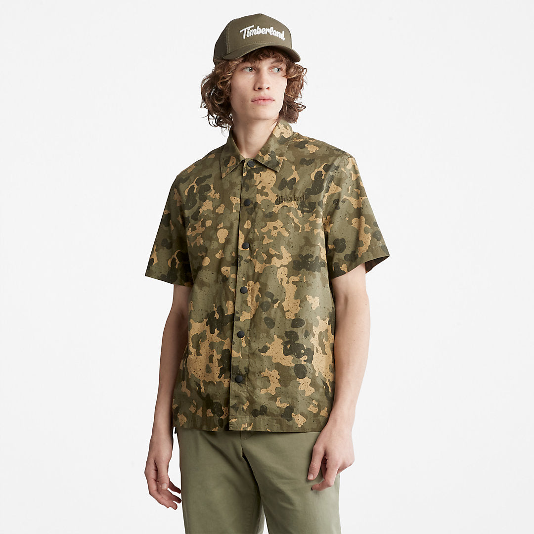 Mens Timberland Outdoor Heritage All-Over Print Shirt for Men in Camo