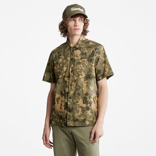 Mens Timberland Outdoor Heritage All-Over Print Shirt for Men in Camo