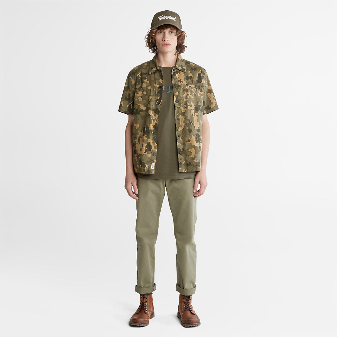 Mens Timberland Outdoor Heritage All-Over Print Shirt for Men in Camo