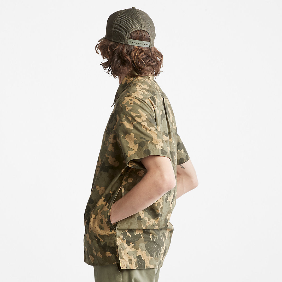Mens Timberland Outdoor Heritage All-Over Print Shirt for Men in Camo