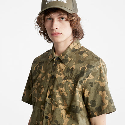 Mens Timberland Outdoor Heritage All-Over Print Shirt for Men in Camo