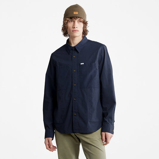 Mens Timberland Outdoor Heritage Overshirt for Men in Navy
