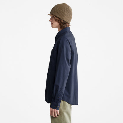 Mens Timberland Outdoor Heritage Overshirt for Men in Navy