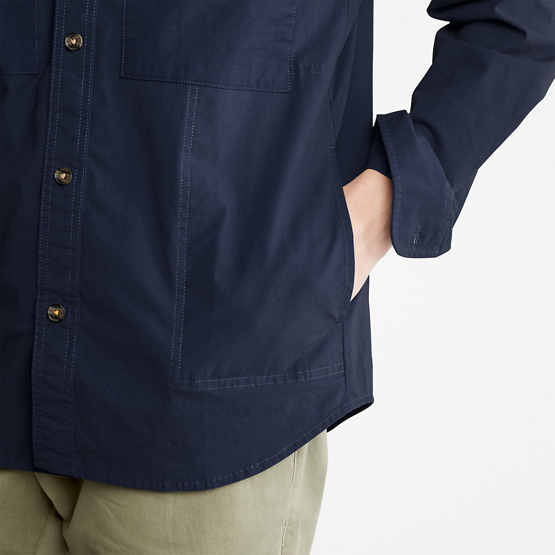 Mens Timberland Outdoor Heritage Overshirt for Men in Navy