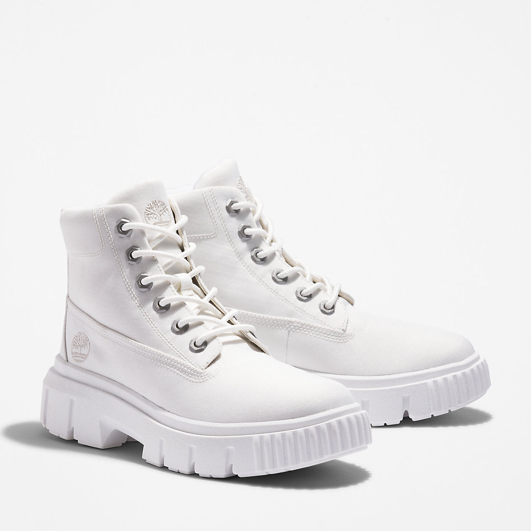 Womens Timberland Greyfield Canvas Boot for Women in White