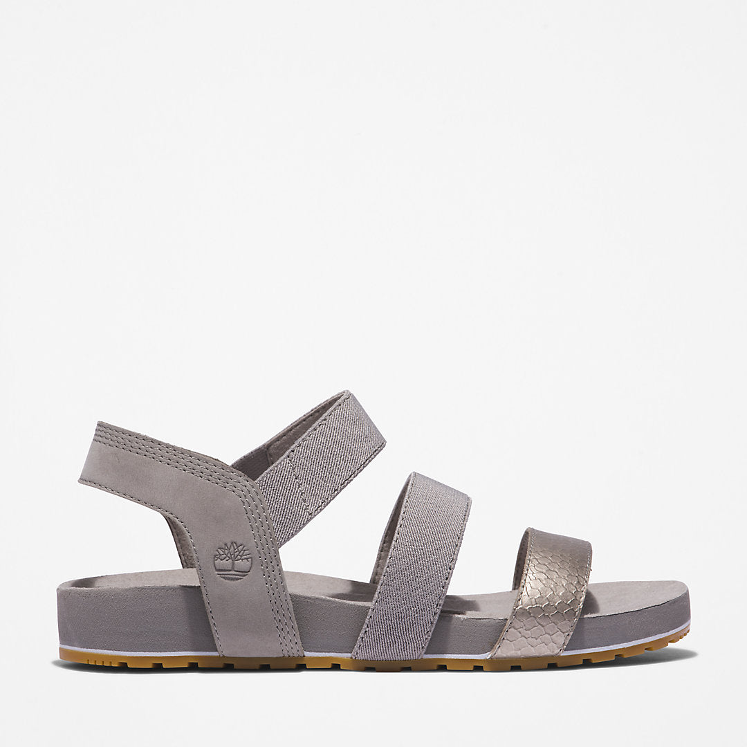 Womens Timberland Malibu Waves Ankle-strap Sandal for Women in Grey