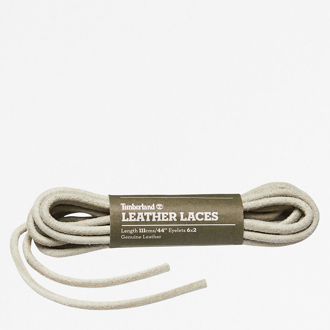 Mens Timberland 44-inch Round Rawhide Replacement Laces in Beige