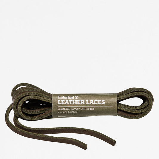 Mens Timberland 44-inch Flat Rawhide Replacement Laces in Green