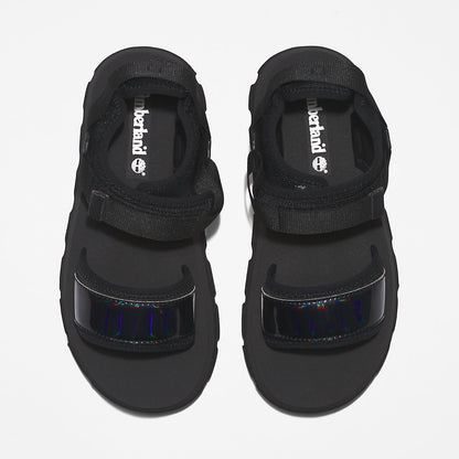 Womens Timberland Euro Swift Ankle-Strap Sandal for Women in Black