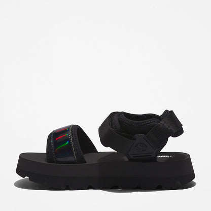 Womens Timberland Euro Swift Ankle-Strap Sandal for Women in Black