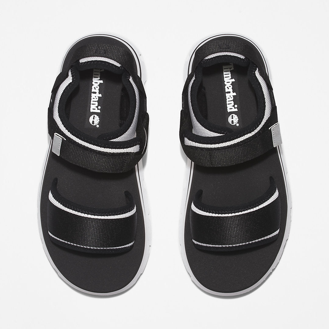 Womens Timberland Euro Swift Ankle-Strap Sandal for Women in Monochrome Black