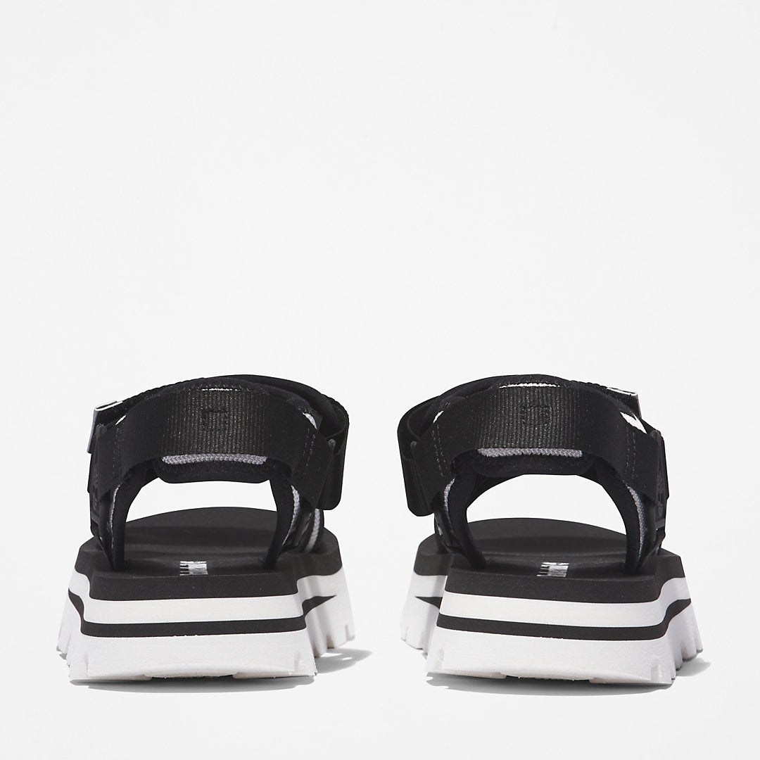Womens Timberland Euro Swift Ankle-Strap Sandal for Women in Monochrome Black