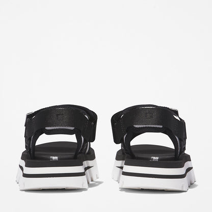 Womens Timberland Euro Swift Ankle-Strap Sandal for Women in Monochrome Black