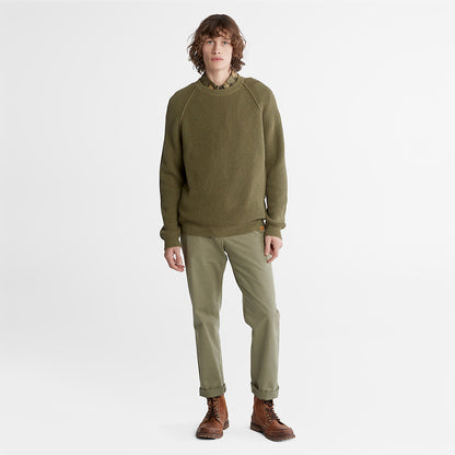 Mens Timberland Outdoor Heritage EK+ Sweater for Men in Dark Green