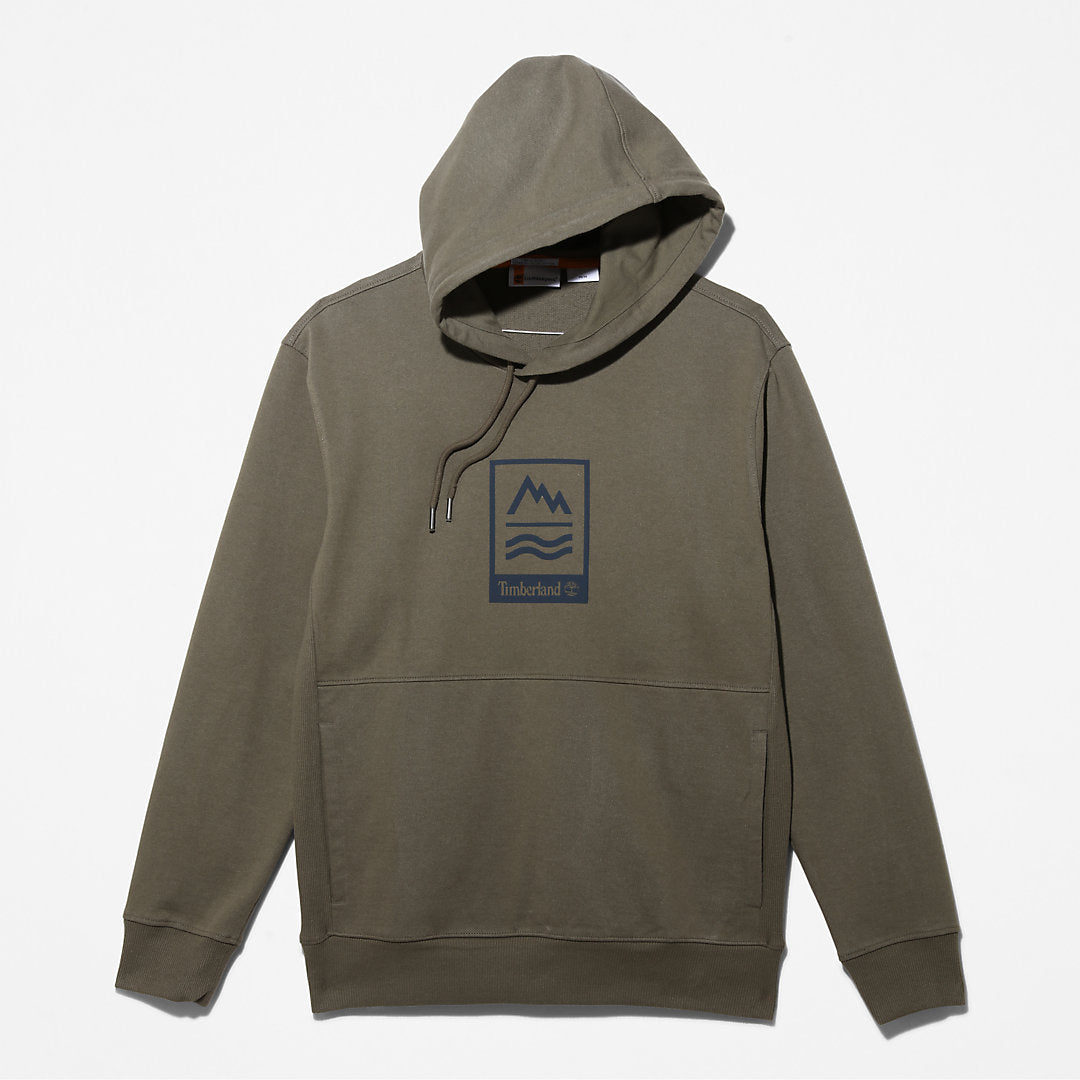 Mens Timberland Mountains-to-Rivers Hoodie for Men in Dark Green