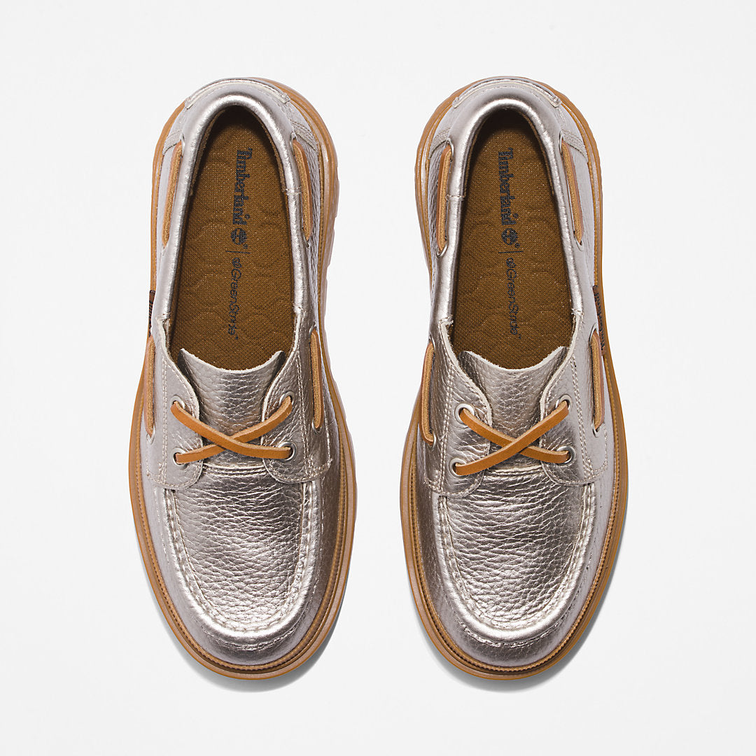 Womens Timberland GreenStride™ Ray City Boat Shoe for Women in Silver