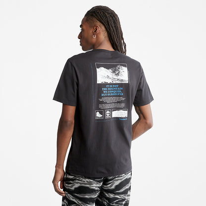 Mens Timberland Outdoor Heritage Boot-Logo T-Shirt for Men in Black