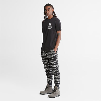 Mens Timberland Outdoor Heritage Boot-Logo T-Shirt for Men in Black
