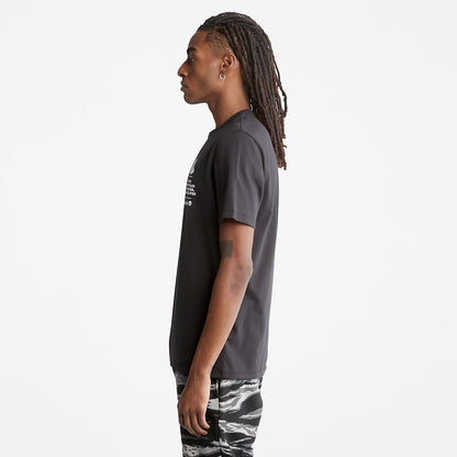 Mens Timberland Outdoor Heritage Boot-Logo T-Shirt for Men in Black
