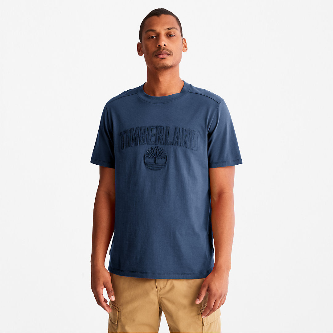 Mens Timberland Outdoor Heritage EK+ Graphic T-Shirt for Men in Blue