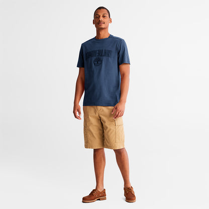 Mens Timberland Outdoor Heritage EK+ Graphic T-Shirt for Men in Blue